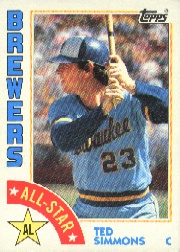1984 Topps      404     Ted Simmons AS